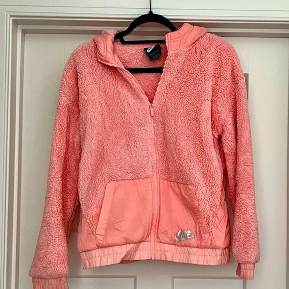 NWOT Nike Hooded Zip Sherpa Jacket - Picture 1 of 4